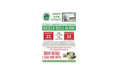 Anche quest’anno si terrà la tradizionale “Buseca degli Alpini”
